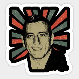 Tony Bennett || Vintage Art Design || 1926 - 2023 Sticker